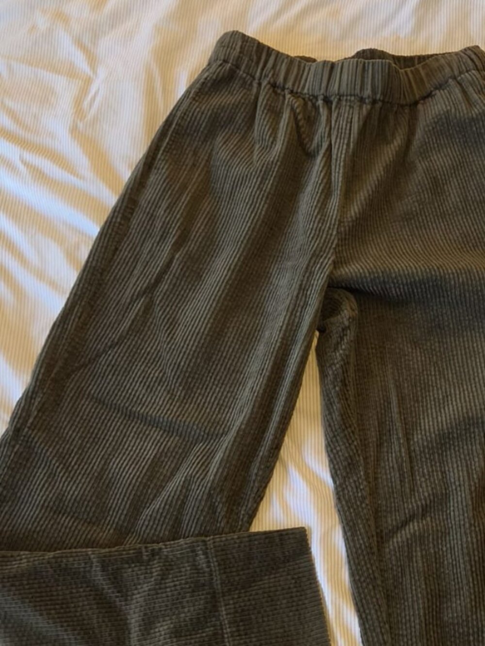 Naif Corduroy Pants in Olive Green
